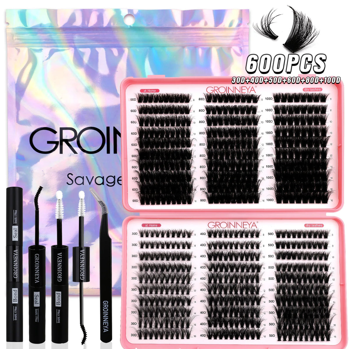 Wispy Cat Eye DIY Lash Clusters