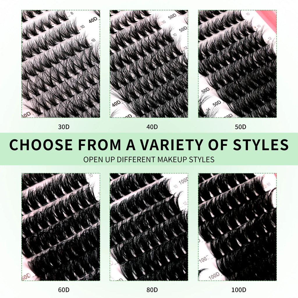 Wispy Cat Eye DIY Lash Clusters